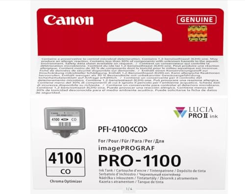 Canon PFI-4100R Genuine Printer Ink Cartridge - High Performance & Fade Resistant Ink (1 x Red Cartridge) - Compatible with imagePROGRAF PRO-1100