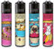 Clipper Feuerzeug 4er Set (Foody Animals)