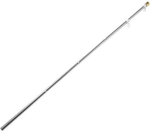 Yardwe Fahnenmast Aus Edelstahl Mit Drehbarem Ring Und Fahnenhalter Für Außenbereich Wetterfest Und Rostfrei Geeignet Für Dach Wand Garten Und Haus Leicht Zu Montieren Verstauen