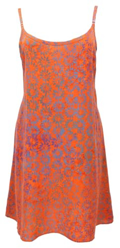 Boho Strandkleid, Minikleid, Sommerkleid, Trägerkleid, A-Linie | 100% Viskose, weit geschnitten, luftige Optik, verstellbare Träger, ideal für heiße Tage und Gartenpartys