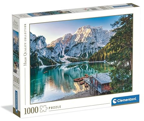 Clementoni - Puzzle 1000 Pezzi per Adulti e Ragazzi, Collection, Tema Lago di Braies, Idea Regalo Uomo e Donna Made in Italy, 70x50 cm, 39887