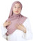 Hijab à Enfiler avec bonnet intégré en mousseline de soie pour femme musulmane voilée châle islamique voile enfilable HE100 (Vieux Rose)