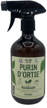 Purin d'Ortie 100% Naturel – 500 ml | Engrais et Insecticide Polyvalent | Fabriqué en France | Jungle Feed