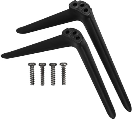 ELAYARD Tv Standfüße Verstellbare Doppelte Kunststoffbeine mit Lochabstand Ersatz Tischfuß für Vielseitige Tv Modelle Einfache Montage für Wohnzimmer und Büro