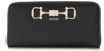 GUESS Geldbörse Janie SLG Zip Around Wallet Black schwarz