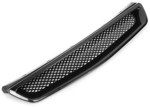 CFTGIW Fronthaubengrill für EK JDM Typ R-Stil, Passend für 1999–2000. Der Kühlergrill Sorgt für Ein Erstklassiges Erscheinungsbild und Oxidation. Hergestellt aus Robustem, Modifiziertem