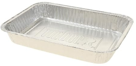 Weber-Stephen Products 6415 Grill-Tropfpfanne, Aluminium, 21,6 x 15,2 cm, 10 Stück - 10 Stück