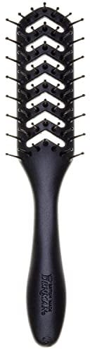 Denman Flexible Vent Brush for Blow Drying - Styling Hair Brush for Wet Dry Curly Thick Straight Hair - For Women and Men (Black), D200