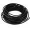 LolliBeads (TM) 2 mm Genuine Round Leather Cord Braiding String Black 10 Meters (10 Yards)