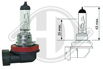 Diederichs LID10040 - Glühlampe, Fernscheinwerfer