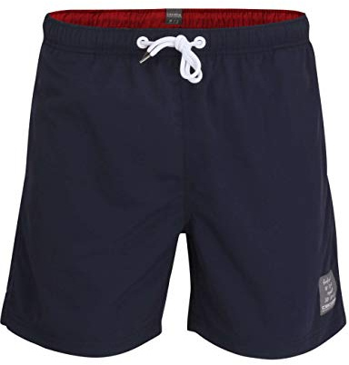 Ceceba Herren Badehose, Schwimm-Hose, Beachhose, Polyamid, Popeline Navy, Uni 3XL