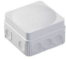 Wiska 108/5 76x76x51 24A IP66 Grey Junction Box