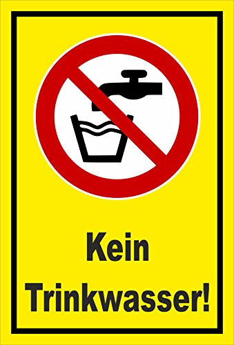 Melis-Folienwerkstatt Aufkleber - Kein Trinkwasser - 15x10cm – S00355-015-C 20 VAR