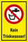 Melis-Folienwerkstatt Aufkleber - Kein Trinkwasser - 15x10cm – S00355-015-C 20 VAR