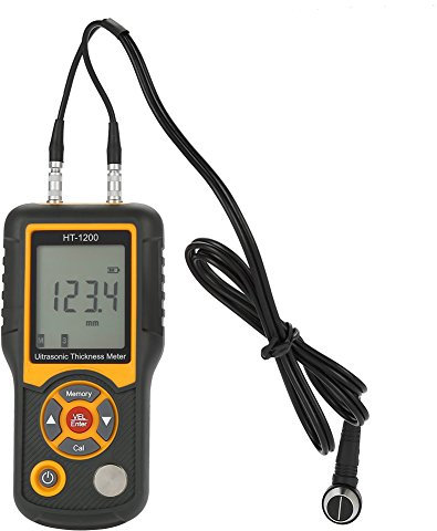 Spessimetro ad ultrasuoni Spessimetro LCD a cifre con strumento di misurazione della sonda 1.2~225mm 1000~9999m/s