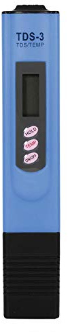 Tester di Qualità dell'Acqua TDS, Water Test 0-9990 PPM Temp, LCD Digitale Filtri Acqua, Tds Misuratore Digitale Tester Residuo Fisso Acqua e Temperatura Con Custodia