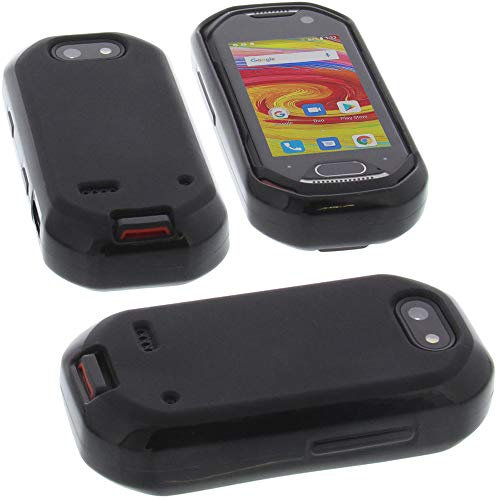 foto-kontor Hülle kompatibel mit Unihertz Atom Tasche Gummi TPU Schutz Handytasche schwarz