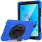JCTek Schutzhülle für Lenovo Tab M8 20,3 cm (8 Zoll) 2019 Tablet TB-8505F TB-8505X mit Displayschutzfolie, Hybrid Armor Rugged Schutzhülle, Handschlaufe & Schultergurt (blau)