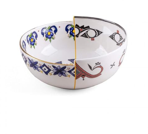 Seletti Hybrid Collezione Tavola, Ciotola in Porcellana TIWANAKU ø Cm.16 h.6,5