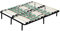 i-flair Metallbett Tellerlattenrost 160x200 cm auf Füßen, Gästebett Ergo IF55 mit Tellerfedern und Stauraum - für alle Matratzen und Betten geeignet