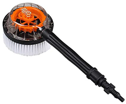 JINGLING Autowaschbürste, rotierende Reinigungsbürste, rund, Hochdruckreiniger, mit Adapter, kompatibel mit Hochdruckreiniger Kärcher Serie K2-k7