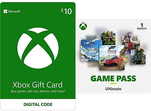 Xbox Live £10 Credit (Download Code) + Xbox Game Pass Ultimate 1 Month Membership (Download Code)