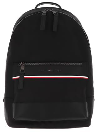 Tommy Hilfiger Herren Rucksack 1985 Backpack Handgepäck, Schwarz (Black), Einheitsgröße