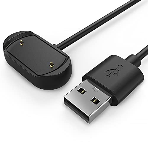 TUSITA Chargeur Compatible avec Amazfit GTR 4, GTR 3, GTR 3 Pro, GTS 3, GTS 4, T-Rex 2 - USB 2 Pins 18.5mm 0.73inch Câble de Chargement 3,3ft 100cm - Montre Connectée Accessoires