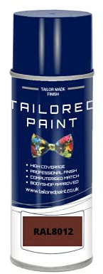 RAL 8012 Red Brown MATT Aerosol Paint Can Direct MATT Paint For Wood, Metal, Plastic, PVC, UPVC, Fascia Boards - Indoor & Outdoor