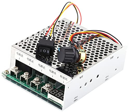 Walfront DC10V-55V Drehzahlregler DC-Motorsteuerung 100 Amp DC Motordrehzahlregelung Pwm 60a Motordrehzahlregler Digitalanzeige Regler Umkehrrichtungsschalter