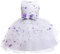 Gliitatu Vestiti da cerimonia per bambine da damigella d'onore senza maniche per battesimo, festa di compleanno per festa di compleanno, abito da ballo da sera, Viola, 7-8 Anni