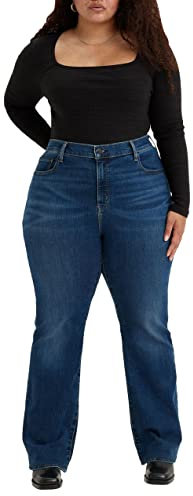 Levi's Damen Plus Size 725™ High Rise Bootcut Jeans, Blue Wave Dark Plus, 20 M
