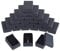 NBEADS 24 Stück schwarze Textur Karton Schmuck Boxen, 8.1x5.1cm Papier Schmuckschatullen Geschenkbox Verpackung Box mit schwarzem Schwamm innen für Halsketten Ohrringe Anhänger Armband Schmuck Display
