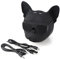 Lautsprecher für Französische Bulldoggen, Bluetooth-Hundelautsprecher, Schwarzer Kunststoff, Tragbarer, Hundeförmiger Stereo-Sound-Musik-Player, Kabelloser Bluetooth-Lautsprecher