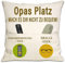 Bommex Tasche Kissenbezug für Opa von Enkelin Enkel Opa Geburtstag Geschenk Familie Geschenk Weihnachten Geschenk (Opa)