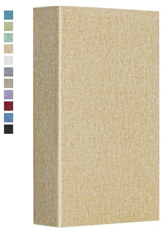 Vienrose Einsteck-Fotoalbum 10x15 cm 300 Hüllen Leinen, Khaki | Großes Fotoalbum mit Leineneinband für Familie, Baby und Hochzeit, ideal für Erinnerungen