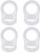 RGZD 4 Pcs Silikon-Knopf-Ring, Schnuller Adapter, Silikon Dummy Schnuller Halter Clip Adapter Ring, Silikonring für Schnuller