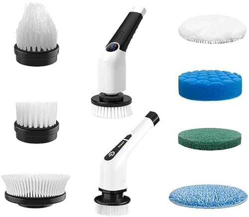 Coovee Brosse de Nettoyage électrique électrique remplaçable 7 en 1 têtes de Brosse de Rechange supplémentaires 2023 Brosse de Nettoyage sans Fil