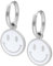 Wildcat Little White Smiley Hoops Silber onesize