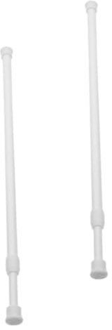 OUNONA 2stücke Teleskop Duschvorhangstange Ausziehbar Verstellbar Spannstange Für Badezimmerfenster Gardinenstange Einfache Montage Ohne Bohren Langlebig Und Rostbeständig