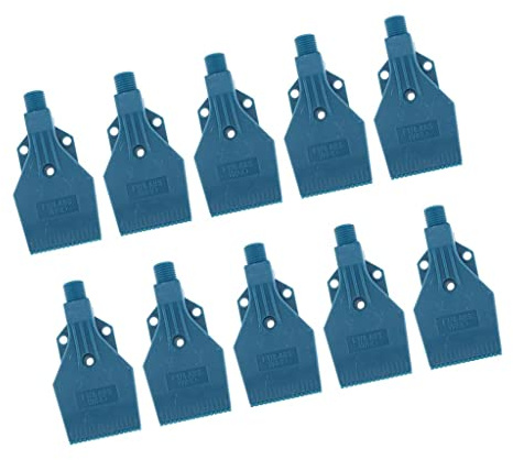 ＡＷＨＡＯ 10x Air Blower Nozzles Air Knife Wind Jet Nozzle 1/4'' BSPT 46mm Blue
