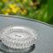 Round Glass Ashtray 15cm Heavy Duty Crystal Clear Ash Tray Elegant Design for Indoor and Outdoor Use Durable and Easy to Clean JR5136