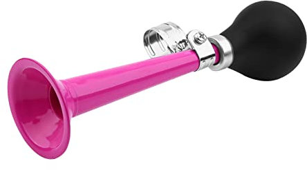 5 Farben 2,2 Zoll Radfahren Fahrradhupe Lautes Fahrrad Air Horn Bugle Bulb Squeeze, Tragbare Radfahren Hupe Ersatzteile für Fahrrad (Rosa)