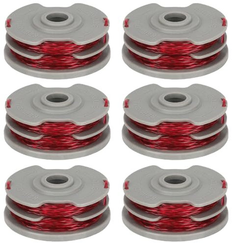 Eyoloty FLY021 599431790 Lot de 6 bobines de fil compatibles avec Flymo Contour 500 XT, Power Trim 500 XT, Mini Trim Auto ST/XT/Plus XT, Mini Trim Contour XT, Longueur 11 m Ø 1,5 mm