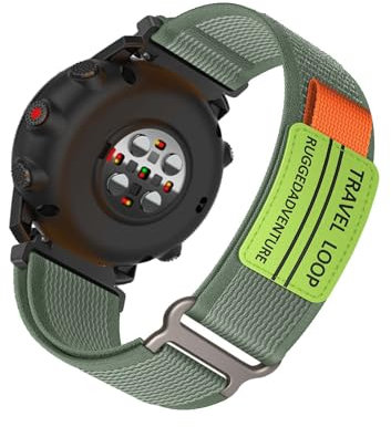 LXURY Nylon Armbänder für Polar Vantage M2/ Vantage M Armband, Weiches Stoff mit Verstellbar Verschluss Damen Herren Sport Ersatzarmband Kompatibel mit Polar Vantage M2/ Vantage M Uhrenarmband (5)