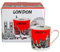 London Skyline Tasse – Keramik-Tasse für Tee und Kaffee mit ikonischen Sehenswürdigkeiten, Zuhause, Küche, Büro, dekorative Geschenkbox – Souvenir aus Großbritannien, England, London