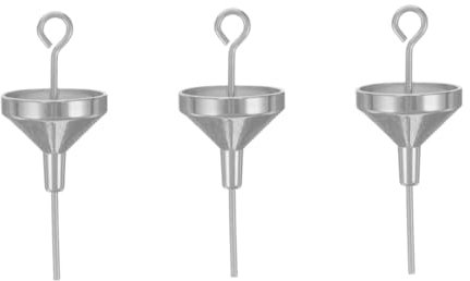 STOBOK 3piezas Inoxidable Para Herramienta Embudo Para Rellenar Botellas De Perfume y Cosméticos Accesorio De Transferencia De