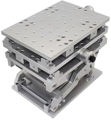 Maschine Werkbank Moving Hubtisch Optisches Experiment 3 Achsen Schiebetisch 21x15x15CM