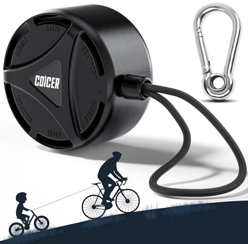 COICER Abschleppseil Fahrrad Kinder und Erwachsene, Abschleppseil Fahrrad Traktionsseil Eltern Kind Zugseil, 2M Fahrrad Abschleppseil Kinder, Zuglast bis 120 kg Follow Me Fahrrad Bike MTB Zubehör