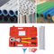 Mermajestic 6T Crimpwerkzeugset Handpresse Presszange, Kohlenstoffstahl #45 Verbundrohr Kupferrohr Rohrpresszange Crimpwerkzeug-Kits, Transportieren Presszange Crimpzangen Set mit Tragebox